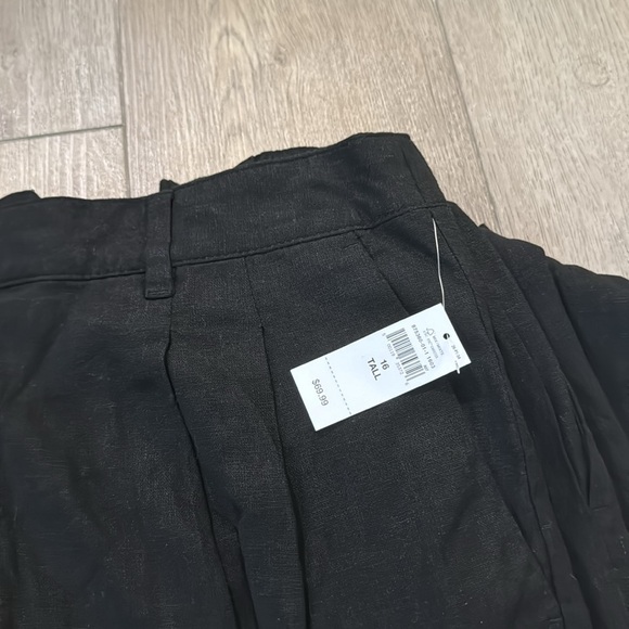 NWT! GAP Black Easy Wide-Leg Linen-Blend Trouser - ALL TALL SIZES 💎 - Picture 10 of 11